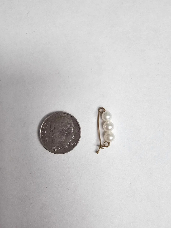 4.5mm Cultured Pearl Shortener Clasp | 14k Yellow Gold | Pearl Enhancer | - Image 2 of 4