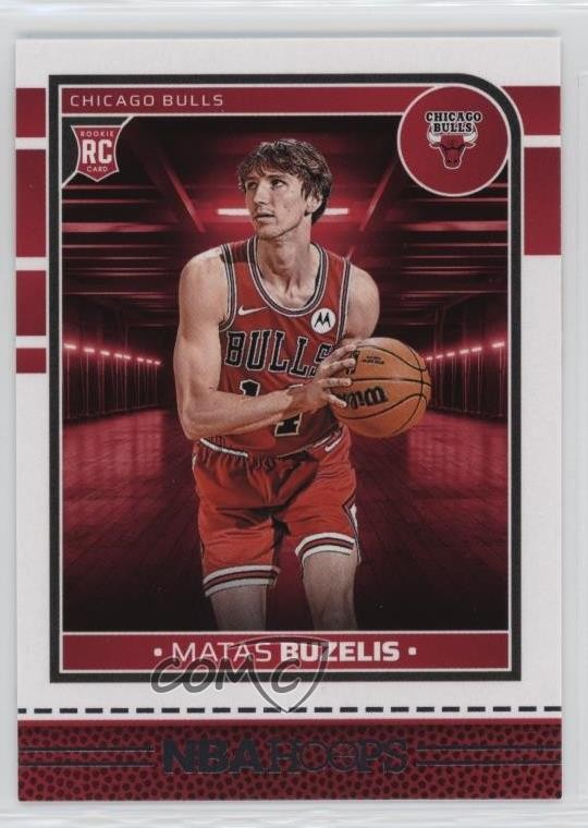 2024-25 Panini NBA Hoops Rookies Red Back Matas Buzelis #241 0q0