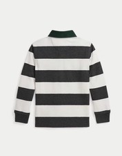 Polo by Ralph Lauren Boy's Black and White Rugby Shirt