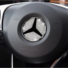 Mercedes Benz Kristall Lenkrad Emblem Klass Aufkleber Logo Diamant 45mm