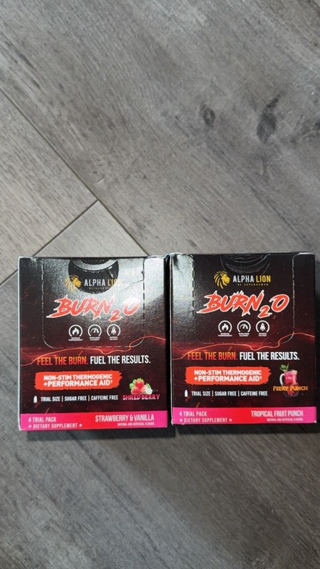 Alpha Lion BURN20 Burn 2O Stim-Free Liquid Thermogenic Fat Burner trial size 