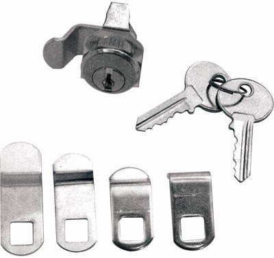 Mailbox Replacement Lock Assortment With 5 Cams & 2 Keys,Nickel Finish - S 4140C
