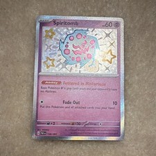 The Pokémon Company Spiritomb 158/091 SV Paldean Fates Shiny Rare Holo Eng 60 HP