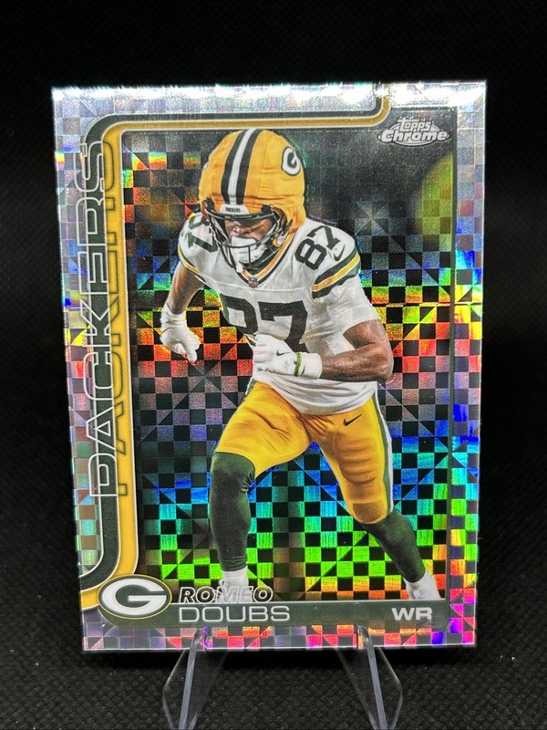 2025 Topps Chrome - Romeo Doubs #106 X-Fractor - Green Bay Packers