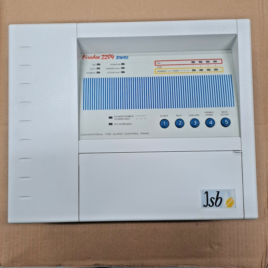 jsb Cooper 4 Zone Biwire Fire Alarm Panel FX2204BWHMO Firedex 2204