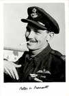 SPSF23a RAF Battle of Britain WWII WW2 BoB ace PARROTT DFC signed photo