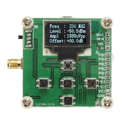 1-500Mhz OLED RF Power Meter -70~15dBm 1nW～2W Power Set RF Attenuation Value new