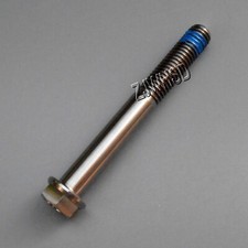 M8 x 65 Ti Titanium Screw Bolt Hexagon Hex Head Flange with Blue ThreadLocker