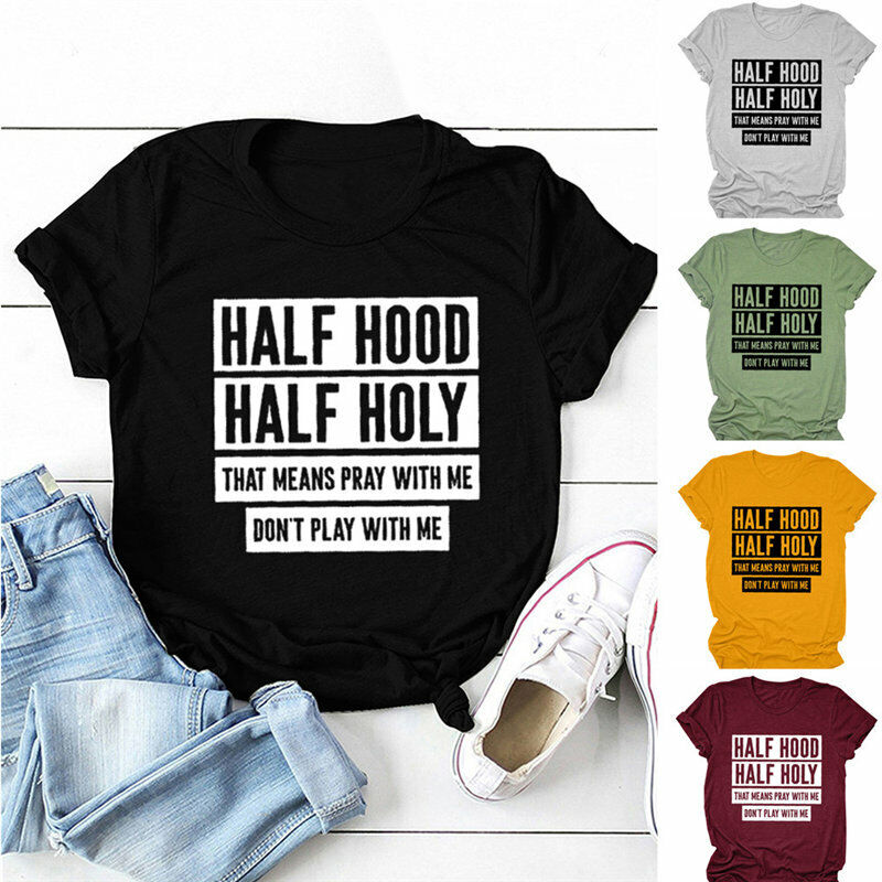 Half Hood Half Holy Shirt, Pray With Me Dont Play With Me Shirt