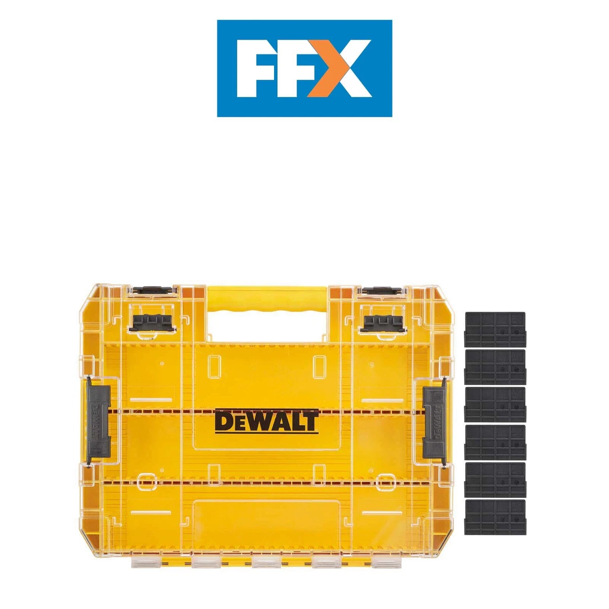 DEWALT DT70839 QZ Empty Large Tough Case 6 Dividers Impact Resistant Heavy Duty