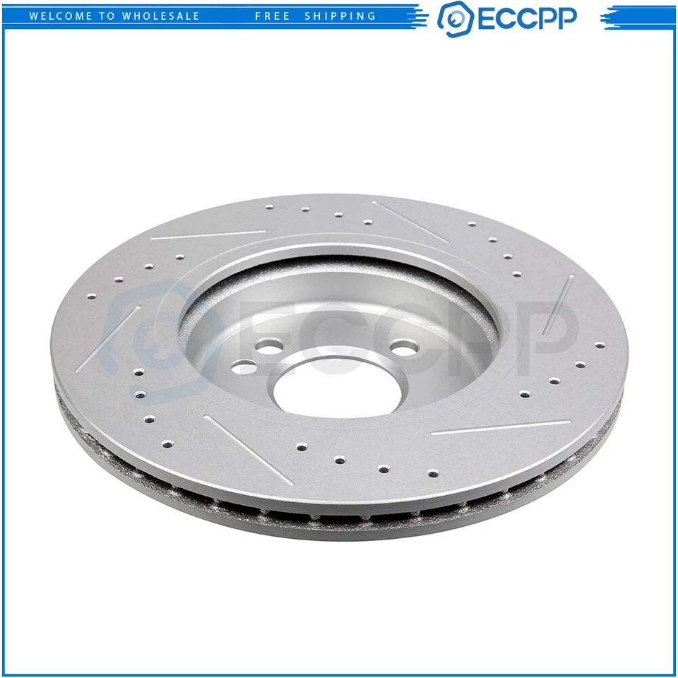 Front Rear Brake Rotors + Ceramic Pads for 2002 2003 2004 2005 2006 Mini Cooper - Image 2 of 4