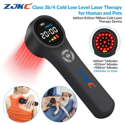 1760mW Class 4 Cold Laser Treatment Red Infrared Light Therapy for Pain Relief
