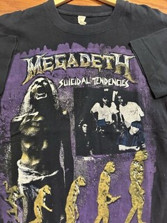 Vintage Megadeth Shirt Suicidal Tendencies Lot Tee AOP Countdown To Extinction