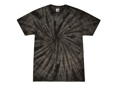 Black Tie Dye T-Shirts Adult & Kids  S M L XL 2XL 3XL 4XL 5XL Cotton Colortone
