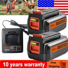 40V Lithium Battery / Charger for Black Decker 40 Volt Max LBX2040 LBXR36 LSW36