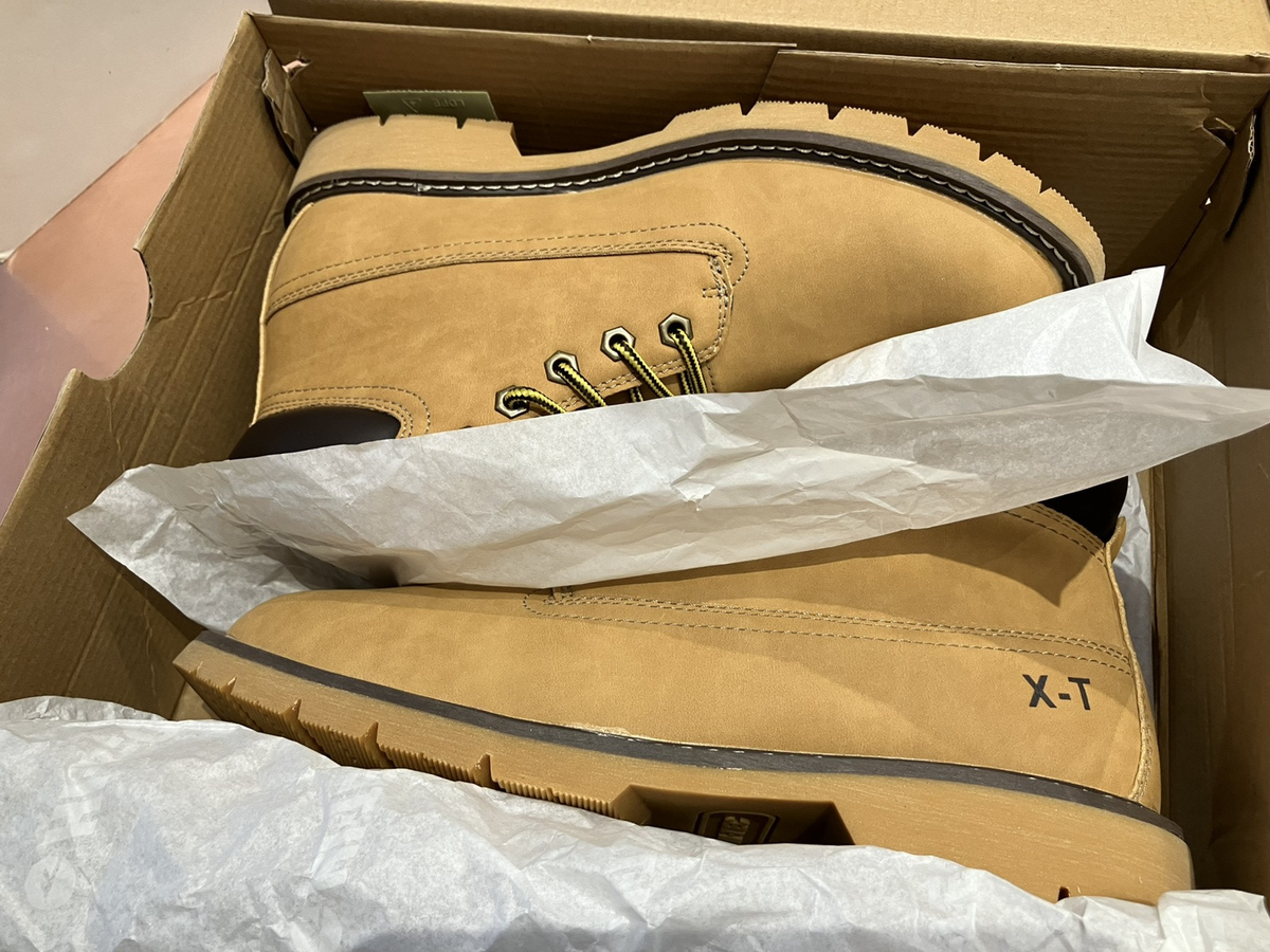 Hi-Tec Reznor 6 Inch Tan Nubuck Soft Toe Work Boots Brand 