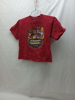 Old Navy Five Nights at Freddy's Fazbear's Pizza T-Shirt Red Youth Sz Medium 