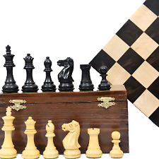 3.9 Ulbrich Series Wooden Chess Set with Extra Queens Modern Weighted  Chessmen