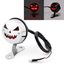 Moto Brake Stop Running Tail Light For Cafe Racer Bobber Custom Chrome