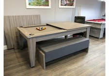 New 6ft Driftwood Cheltenham Diner Slate Pool Dining Table | *HomePoolTables*