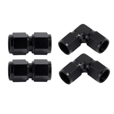4AN 6AN 8AN 10AN Female Swivel Coupler Union Fitting Adapter Straight 90 Degree