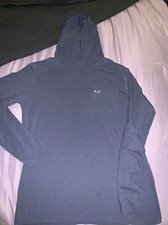 Vineyard Vines Men's Long Sleeve Hoodie Size XS Navy Blue Edgartown T-shirt