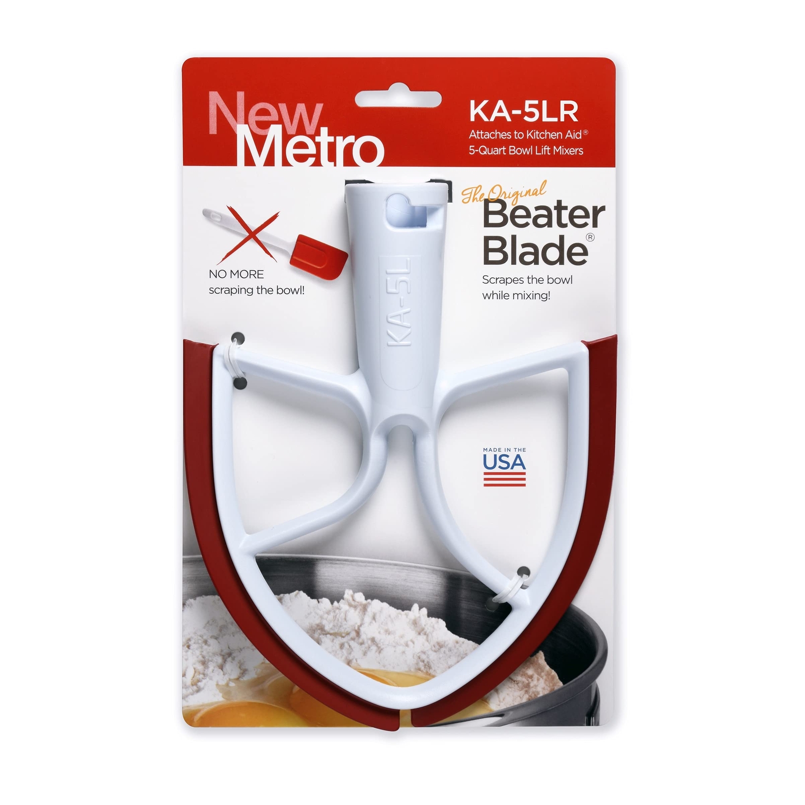 KitchenAid KA-5LR Beater Blade Replacement Fits 5 Qt Bowl-Lift Mixers