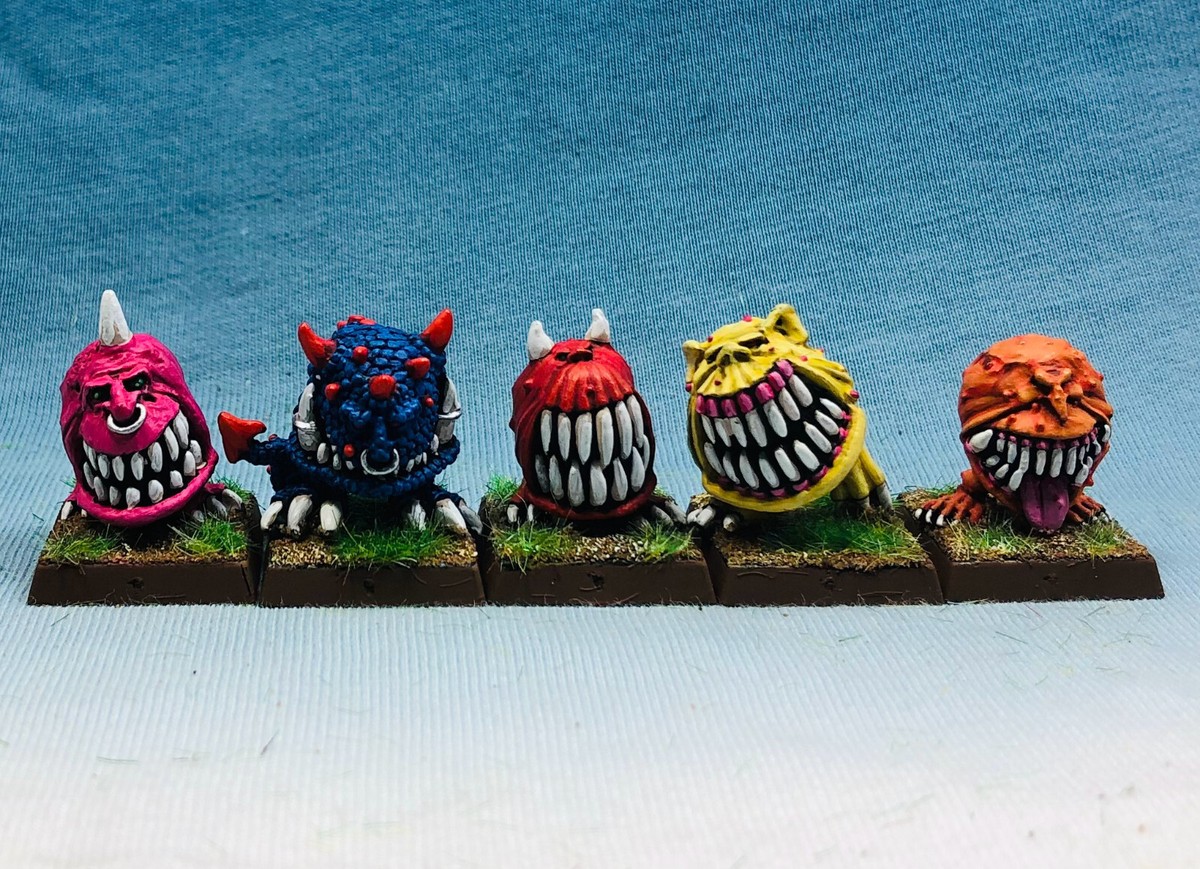 Warhammer Fantasy WGS Painted Orcs & Goblins Gnarly Cave Squigs
