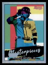 2021 Bowman's Best Bowman Masterpieces Atomic Refractors #BM10 Ronald Acuna Jr.