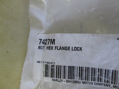 HARLEY OEM Flange Lock Hex Nut PN 7427M - GETS NINETEEN 19 | eBay