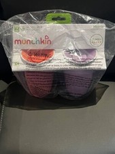 New/Sealed  Options Munchkin Miracle 360 Sippy Cup Pink/Purple 10oz 12 month