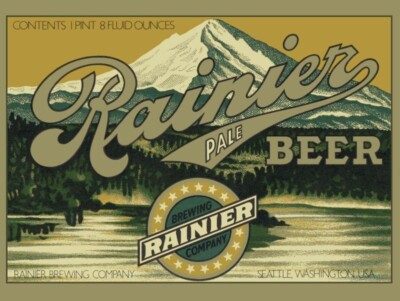 Rainier Pale Beer of Seattle, Washington NEW METAL SIGN: 9x12'' & Free Shipping