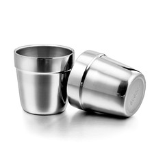 Metal Cups for Kids Baby, 6 Ounce Stainless Steel Insulated Cups for Toddler Chi