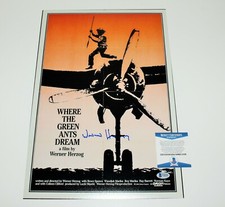 WERNER HERZOG SIGNED 'WHERE THE GREEN ANTS DREAM' 12x18 MOVIE POSTER BECKETT COA