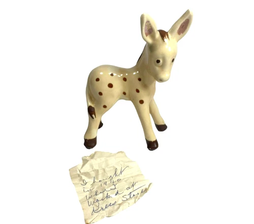 Shawnee Pottery Donkey Figurine Burro Mule RARE Collectible Vintage 1940's