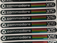 Commodore VIC PRO Case Badge Label Logo Sticker for Original C64 Breadbin Style
