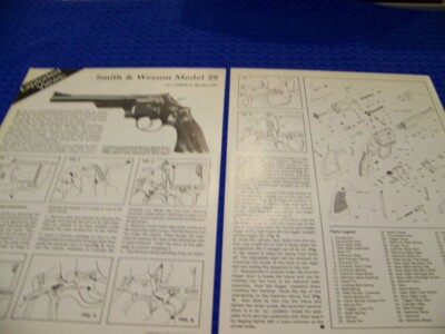SMITH & WESSON MODEL 29 REVOLVERDETAILS/EXPLODED VIEW (354MM