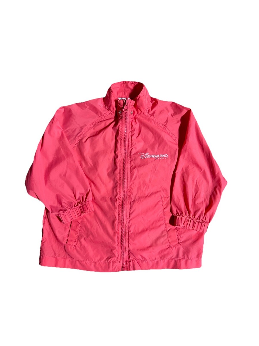 Girls Vintage Disneyland Paris Pink Rain Coat/Jacket Princess's
