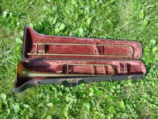 VINTAGE REVELATION FRANK HOLTON TROMBONE ELKHORN LOW PITCH LUFTON CASE