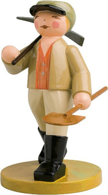 Wendt & Kühn Bauarbeiter mit Hacke + Schaufel 5311/2, 8cm, Sammlerstück, Rarität