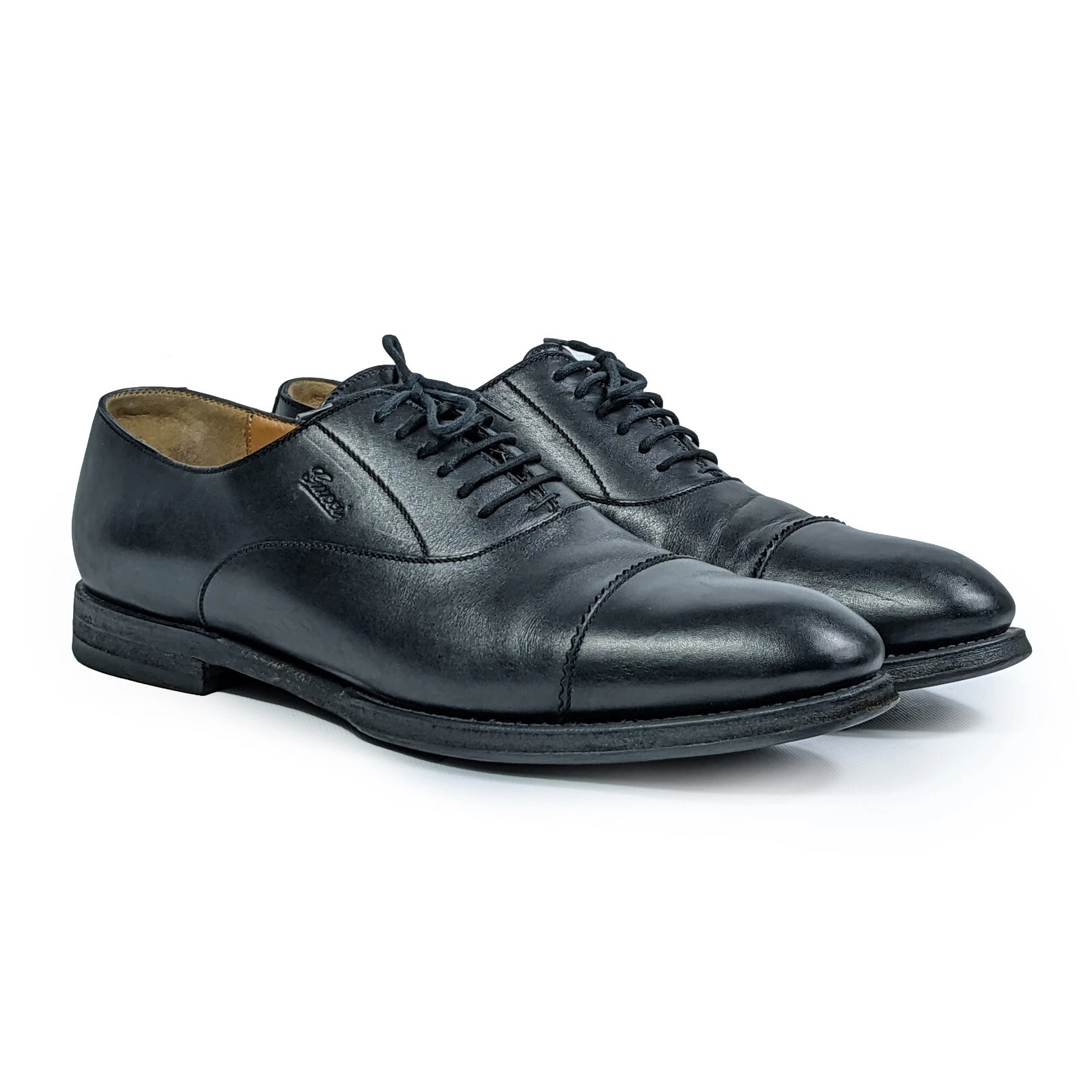 Mocassins homme GUCCI cuir noir   Taille 8,5/US 9,5 (28 cm/11 po)