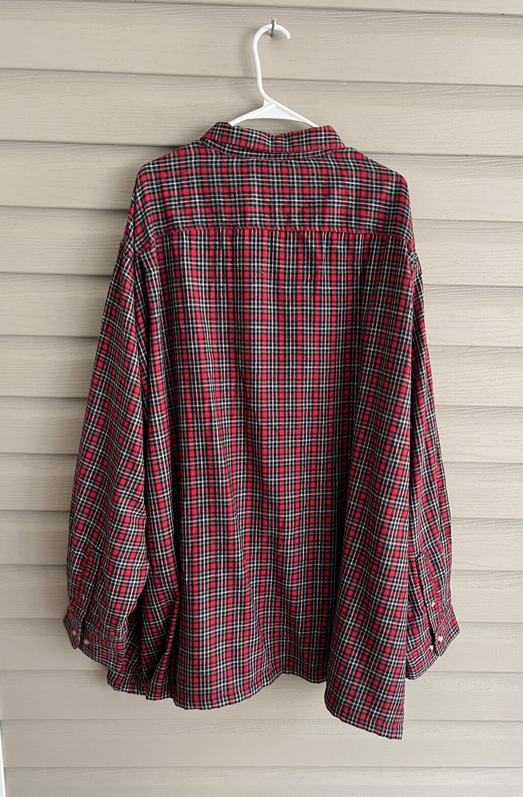 NWT David Taylor men's 4XL red black plaid thermal lined button flannel shirt