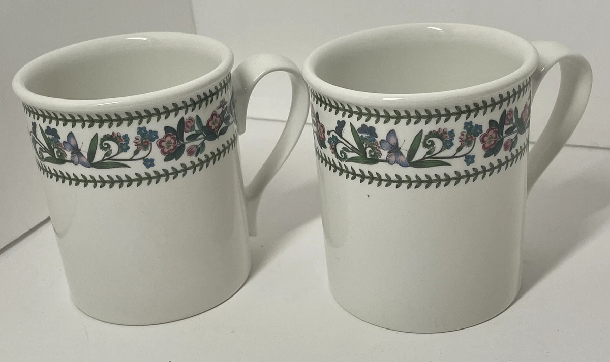Portmeirion Pottery BOTANIC GARDEN Stoke on Trent Lot Of 2 Cups