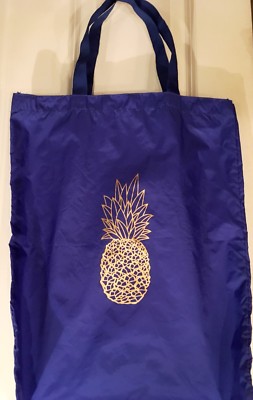 AQUAZZURA Firenze Nylon  Shoe Dust Bag Holds a Pair Blue Handle Bag 15''x18'' New