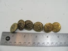 WW2 U.S. Military Eagle Buttons - Waterbury Co. HANDY SCOVILLE LOT OF 6