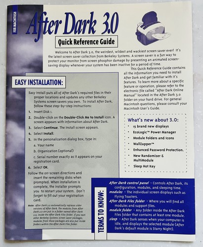 VINTAGE After Dark 3.0 Screen Saver 1996 Macintosh 3.5" Floppy CLEAN - Bild 5 von 6