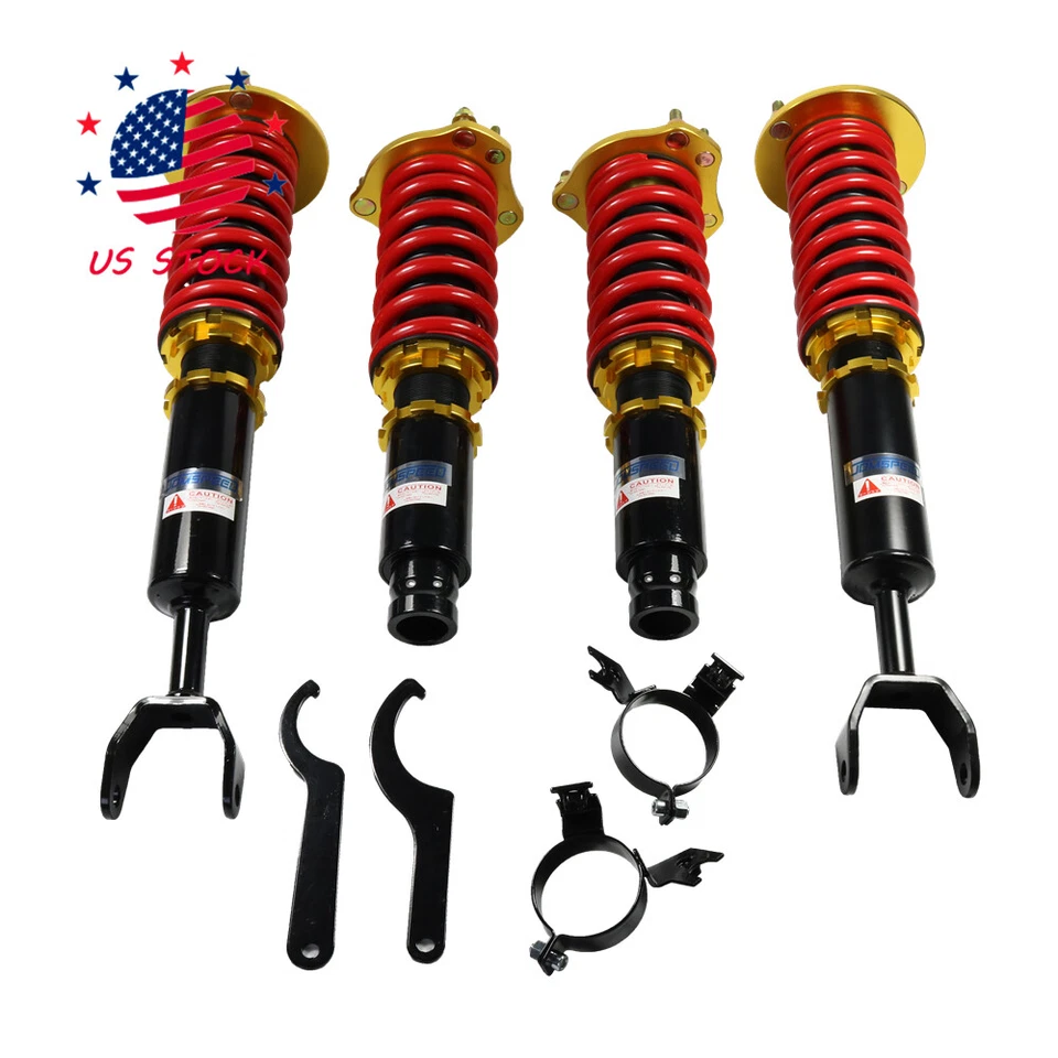4×Coilovers Kits For Honda Prelude 1992-2001 Lowering Shocks Struts Adj.Height Foto 2 de 4