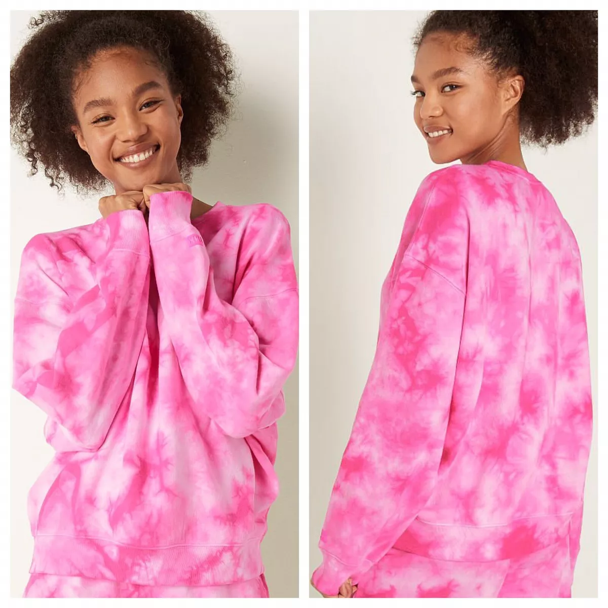 Target pink tie dye sweatshirt sales