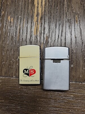 Lot of two Vintage Lighters SAROME and Mutual Savings Life Insurance Company