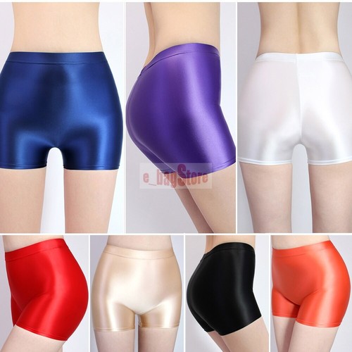 Sexy Women's Glitter Leggings Satin 